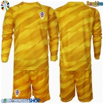 Maglie da calcio Croazia Portiere Prima Maglia Bambino Europei 2024 Manica Lunga (+ Pantaloni corti)